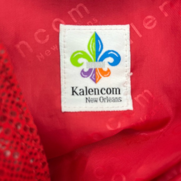 Kalencom  of New Orleans Red Multi Purpose Backpack. - Picture 8 of 8